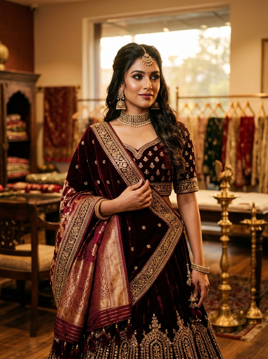 BAABLA DESIGNER Royal Velvet Party Wear Suit